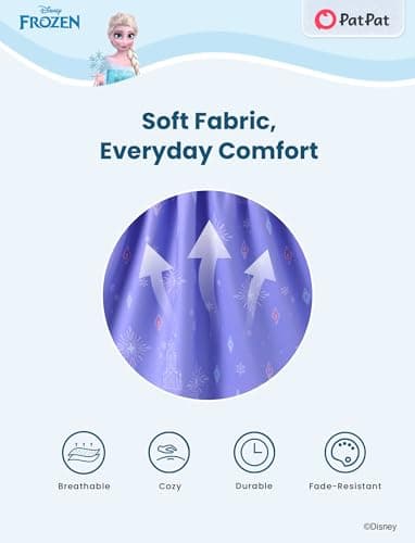 Disney Frozen 2 Elsa Toddler Dress Girls A-Line Ruffle Long Sleeve Casaual Winter Fall Clothes Cute Kids Outfit Gift Party Costume Sizes 4-5T - Image 4