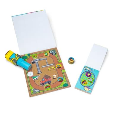 Melissa & Doug Sticker Wow!™ Bulldozer Bundle: 24-Page Activity Book, Refillable Sticker Stamper, Mini Pad, 500 Stickers, Arts and Crafts for Kids Ages 3+ - Image 3