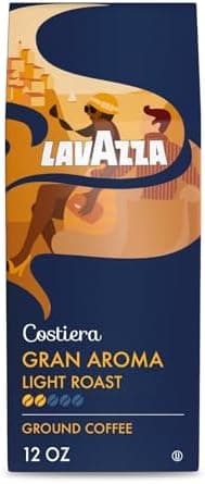 Lavazza Costiera Gran Aroma Ground Coffee 12oz Bag, Light Roast, Smooth and Aromatic Taste, Intensity 2/5, 100% Arabica, Ideal for Drip Brewers, (Pack of 1) - Package May Vary - Image 3