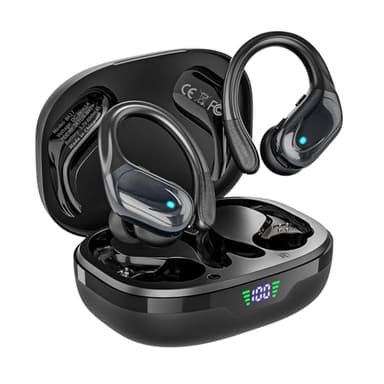 HAOYUYAN Wireless Earbuds Bluetooth Headphones 80hrs Playback Ear Buds Power Display with Noise Canceling Mic Headsets for Sports/Workout/Running Black - Image 1