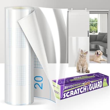 JINVOGREEN Cat Scratch Furniture Protector, 196.8" x 11.8" Couch Protector from Cat Claws, Thickened Transparent Self-Adhesive Furniture Protectors for Couch Protection from Cat Scratching - Image 1