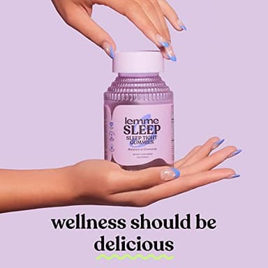 Lemme Sleep Gummies with 5mg Melatonin, Elderberry, Magnesium, L-Theanine, Chamomile and Lavender, Drug-Free Nighttime Sleep Aid, Gluten Free, Gelatin Free, Non GMO, Berry Flavored (60 Count) - Image 7