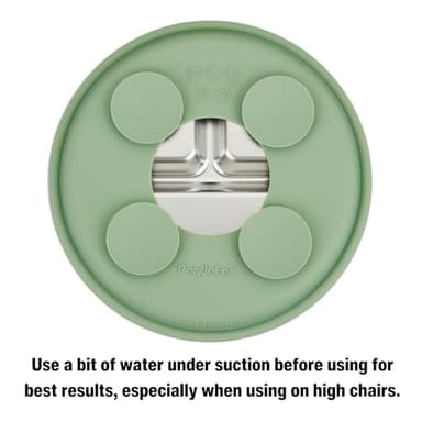 PandaEar 3 Pack Stainless Steel Baby Suction Plates, Divided Toddler Plate for Baby Led Weaning Supplies, Non-Slip Toddler Baby Feeding Set Dishwasher Safe (Blue/Green/Brown) - Image 8