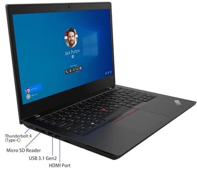 Lenovo ThinkPad L14 Laptop Home Business, 14" Display Screen, AMD Ryzen 3 PRO 4450U 2.5GHz Up to 3.7GHz, 16GB RAM, 512GB SSD, Webcam, Windows 10 Pro(Renewed) - Image 3