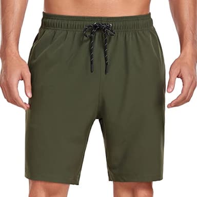Flytop Mens Swim Trunks Quick Dry Board Shorts with Zipper Pockets Bathing Suit - Image 2