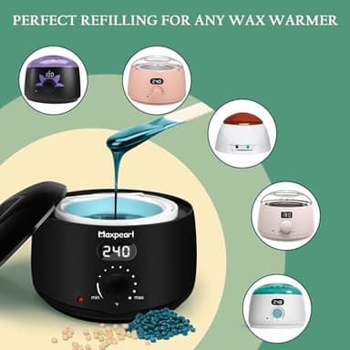 Maxpearl Hard Wax Beads, 300g Hair Removal Wax Beans for Brazilian Bikini, Face, Eyebrows, Underarms, Arms, Chest, Back, Legs, Pack of 3 - Image 6