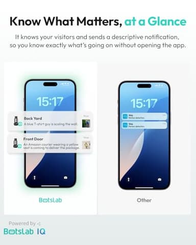 BOTSLAB Security Cameras Wireless Outdoor, 4 Cam-Kit with HomeBase, 4K Color Night Vision, Solar Security Camera System with 360° Pan&Tilt, No Monthly Fee, 32GB Local Storage Up to 16TB,AI Recognition - Image 8