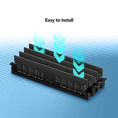 Lexar 16GB Single DDR4 UDIMM RAM 3200MT/s CL22 288-Pin Desktop Memory, Black (LD4AU016G-B3200GSST) - Image 4