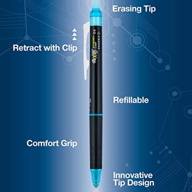 Pilot FriXion Synergy Clicker Erasable, Refillable, Retractable Gel Ink Pens, Extra Fine Point 0.5 mm, Pack of 5, Assorted Colors, FriXion Erasable Pens 0.5 - Ideal for School & Office Writing - Image 3