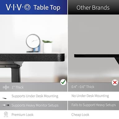 VIVO Large Electric 83 x 30 in Standing Desk, Memory Height Adjustment, 1B Series, White Top Black Frame, DESK-KIT-1B8W - Image 8