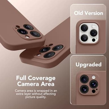 SuydanBox Magnetic for iPhone 14 Pro Case, Compatible with MagSafe, [Full Camera Protection][Screen Protector] Silicone Shockproof Protective Phone Case for iPhone 14 Pro 6.1", Brown - Image 5