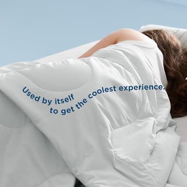 Bedsure Cooling Blankets for Hot Sleepers - Summer Blanket King Size, Cold and Lightweight Gift for Night Sweats, Ice Cooled Breathable Comforter for Bed and Couch, Grey, 104x90 Inches - Image 7