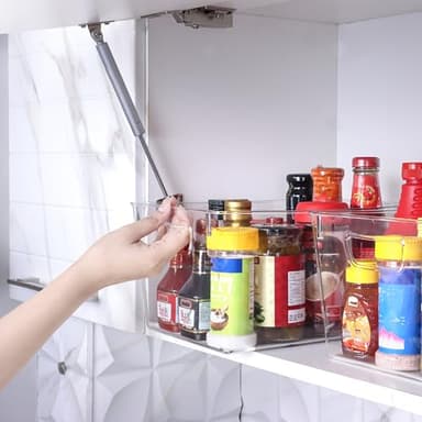 Utopia Kitchen Clear Organizer or Storage Bins - 6 Pack Pantry Organizers and Storage Bins - Large Clear Storage Containers for Organizing Fridge, Kitchen Organization - Image 6