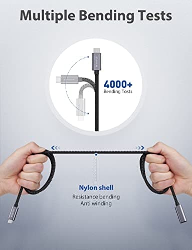 Stouchi USB C Extension Cable 10FT/3M, USB C Extension Cable Type C 3.1 Male to Female Fast Charging & Audio Data Transfer for iPhone 17 16 15, iPad mini/pro, MacBook Air M4 M3 M2/ M1 Mag- Safe - Image 5
