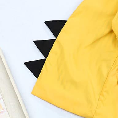 YOUNGER TREE Toddler Baby Boy Girl Duck Raincoat Cute Cartoon Hoodie Zipper Coat Outfit (Dinosaur, 3T) - Image 4