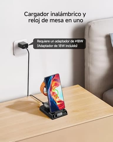 Wireless Charger for Samsung, 3 in 1 Wireless Charging Station for Samsung Galaxy S25 Ultra/S24 Ultra/S23/S22/Note 20/Z Flip 7/Fold 6, Charger for Samsung Galaxy Watch Ultra/8/7/6, Galaxy Buds 3/3 Pro - Image 8