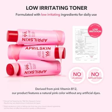 APRILSKIN TXA+Niacinamide 99 Pink Milky Toner | 99% High-Purity TXA 3%+ Niacinamide 5% | Highly Concentrated Cream Toner | Deep Moisturizing Formula for Dull Skin | 5.07 fl.oz. - Image 8