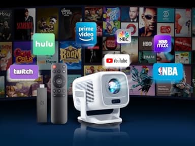 Native 1080P Mini Projector with 4K Support, Auto Focus & Keystone Proyector, Android 11 Smart WiFi 6 Bluetooth 5.4, Portable Outdoor Movie Projectir for iPhone/Netflix/Camping, Home Theater Gift - Image 3