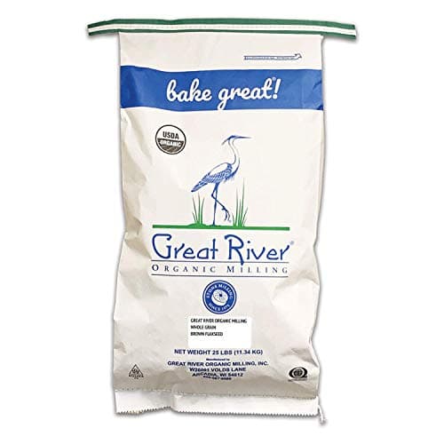 Great River Organic Milling Organic Whole Grain Brown Flaxseed | High-Fiber, Omega-3 Rich Superfood | Non-GMO, Kosher, USDA Organic | Ideal for Baking, Smoothies & Home Milling | 25 Lb - Image 1