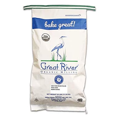 Great River Organic Milling Organic Whole Grain Brown Flaxseed | High-Fiber, Omega-3 Rich Superfood | Non-GMO, Kosher, USDA Organic | Ideal for Baking, Smoothies & Home Milling | 25 Lb - Image 1