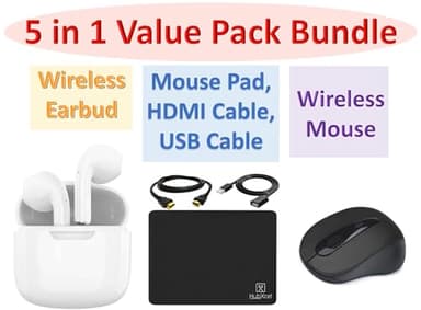 HP New 14" HD Ultral Light Thin Laptop, Quad-Core Intel Celeron Processor, 4GB RAM, 128GB (64GB eMMC+ 64GB Card), Wi-Fi, Upto 11 Hours, Windows 11 S + 1 Year Office 365+HubxcelAccessory, Pink - Image 2