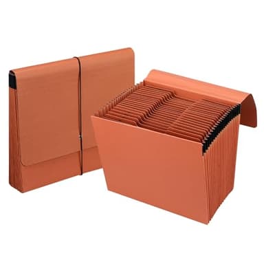 Heavy Duty Expanding File Folder Organizer,21 Pockets Accordion File Organizer,A-Z,1/3 Cut Tabs,Letter Size,17.5Inch Expansion - Image 1