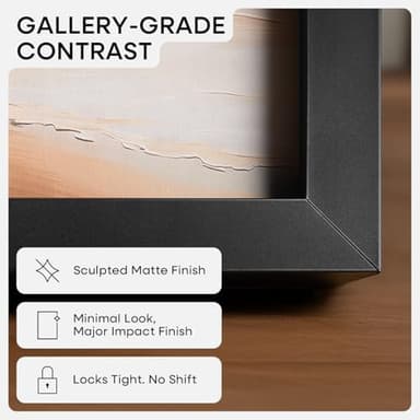 Homeforia 16 x 20 Picture Frame Black, High End Metal 11x14 Matted for 16x20 Frame, 16 x 20 Black Poster Frame with Mat 11 x 14 inch Photo, 20x16 Thin Hanging Frame, Tempered Glass, Wall Kit, Set of 1 - Image 4