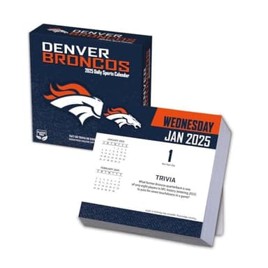 TURNER SPORTS Denver Broncos 2025 Box Calendar (25998053037) - Image 1