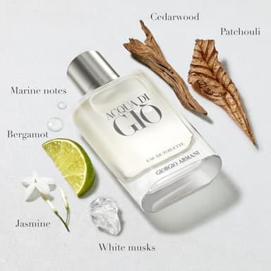 Armani Beauty - Acqua di Gio - Eau de Toilette - Cologne for Men - Long Lasting Fragrance with Bergamot notes, Jasmine, White Musks, Patchouli & Cedarwood – 1.0 Fl Oz - Image 2