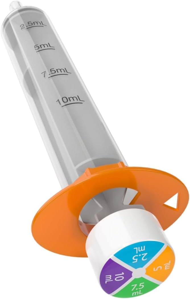 EZY DOSE Kids Baby Oral Syringe & Dispenser, True Easy Design for Liquid Medicine,Tylenol, Motrin, Easy to Administer, Accurate Dosing,10 mL/2 TSP Color Coded, BPA Free - Image 1