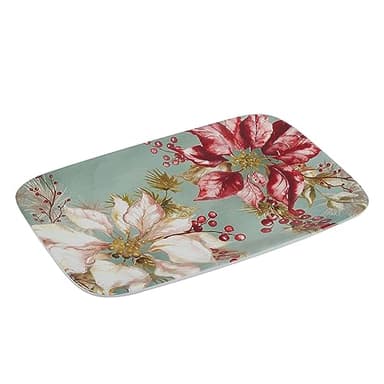 Certified International Winters Joy Rectangular Platter 14" x 10" - Image 2
