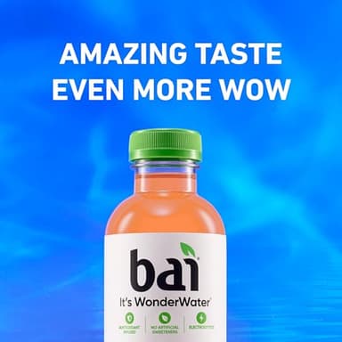 Bai Antioxidant Infused Water Beverage, São Paulo Strawberry Lemonade, with Vitamin C and No Artificial Sweeteners, 18 Fluid Ounce Bottle, 6 Pack - Image 5