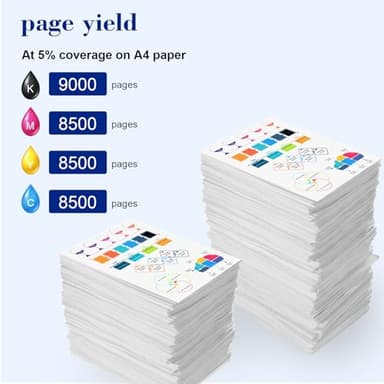 Pristar Compatible with HP 31 32XL Ink Bottle Set Compatible with HP Smart Tank 7301 7001 7602 5000 6001 5101 5102 5103 Plus 651 551 455 457 450 All-in-One Printer (165 ML 32XL Black Ink 100 ML 31 CMY - Image 2