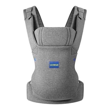 YEMKEZO Baby Carrier Newborn to Toddler,Newborn Carrier with Head Support, Cozy Baby Holder Carrier for Dad Mens (All-Gray) - Image 8