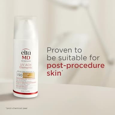 EltaMD UV AOX Elements Tinted Mineral Face Sunscreen Lotion, Tinted Moisturizer for Face SPF 50 with Antioxidants, For Dry Sensitive Skin 1.7 oz Pump - Image 4