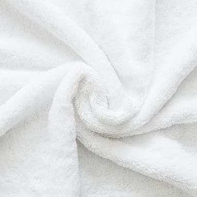 Cotton Paradise 100% Cotton 40x80 Oversized Bath Sheet, Extra Large Turkish Bath Towels for Bathroom, White Bathsheet - Image 5