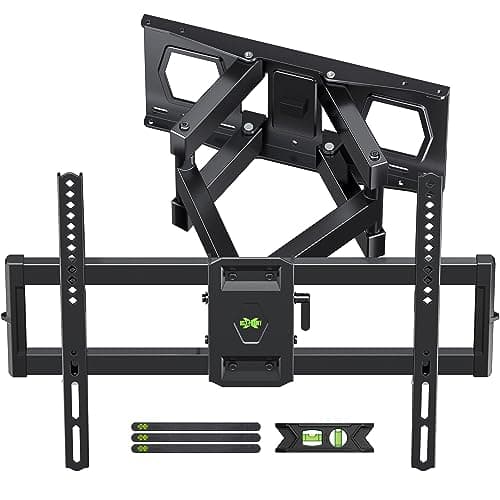 Full Motion TV Wall Mount for Most 37"-84" Flat Screen TV, Swivel or Tilt Wall Bracket with Dual Articulating Arms, for 12"-16" Wood Studs, Max VESA 600x400mm, Load 120 lbs by USX MOUNT - Image 1