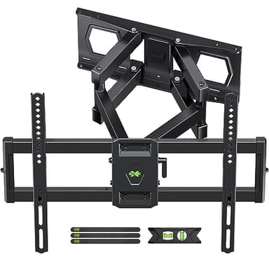 Full Motion TV Wall Mount for Most 37"-84" Flat Screen TV, Swivel or Tilt Wall Bracket with Dual Articulating Arms, for 12"-16" Wood Studs, Max VESA 600x400mm, Load 120 lbs by USX MOUNT - Image 1