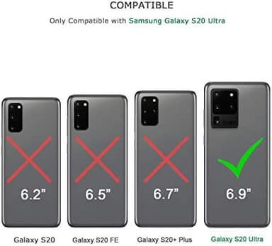 Tasikar Compatible with Samsung Galaxy S20 Ultra Case Easy Grip Wood Grain Design Case (Teak - Image 7