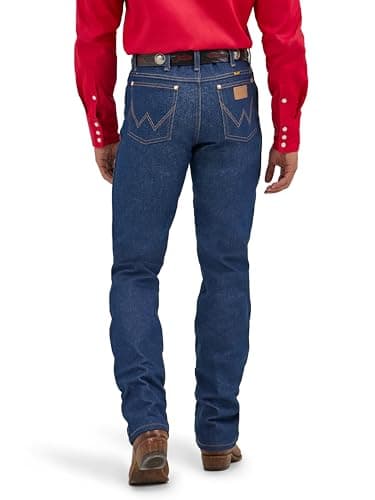 Wrangler 0936 Cowboy Cut Slim Fit Jean, Rigid Indigo, 34W x 38L - Image 3