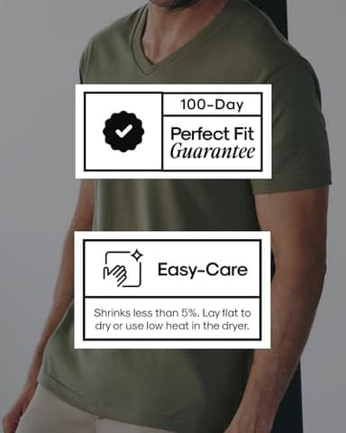 True Classic Mens V Neck T Shirts – Cotton V Neck T Shirts for Men, V-Neck Mens T-Shirts and Undershirts for Men Pack/Singles, Pack of 1, Black, 3XL - Image 6