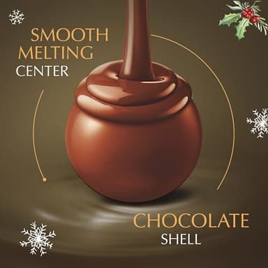 Lindt LINDOR Holiday Assorted Chocolate Candy Truffles Wrapped Gift Box, Assorted Chocolate Candy with Smooth, Melting Truffle Center, 10.1 oz. - Image 5