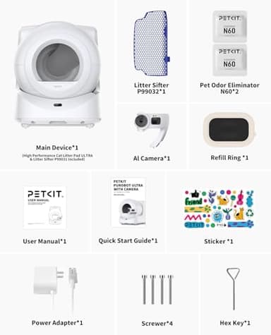 PETKIT Purobot Ultra 2025 New Accurate cat Facial Recognition & Poop Monitor Automatic Self-Cleaning Cat Litter Box with Touch-Free Waste Packing, 5G WiFi App Control, Integration Safety, Odor Free - Image 7