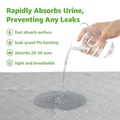 Dog Grass Large Potty Patch, Dog Litter Boxes Artificial Grass Bathroom Turf for Pet Training, Washable Puppy Pee Pad, Perfect Indoor/Outdoor Portable Potty Pet Loo (Tray system-35"X22.6") - Image 5