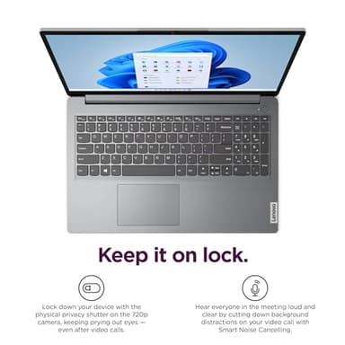 Lenovo IdeaPad 15.6" HD Laptop (12GB RAM, 512GB PCIe SSD, 1-Year Microsoft Office 365, Intel Celeron N4500) for Business, Students, Home, Numeric Keypad, Webcam, Wi-Fi 6, HDMI, Win 11 Home in S Mode - Image 4