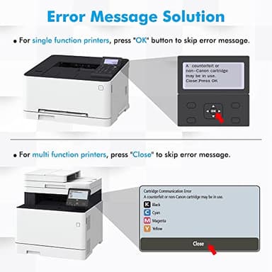 TRUE IMAGE 055 055H Toner Cartridge Set MF743Cdw MF741Cdw Compatible for Canon 055 055H Toner for Canon MF743Cdw MF741Cdw MF745Cdw MF746Cdw LBP664Cdw Printer (Black Cyan Magenta Yellow, 4-Pack) - Image 4