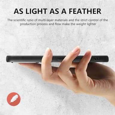 NUVAVO Case for Galaxy S24 Phone, Magsafe Compatible [ Anti Slip ] Leather Texture Drop Protection Magnetic Cover for Samsung S24 - Black - Image 6