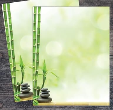 Great Papers! Serenity and Bamboo Letterhead for Invitations, Announcements and Personal Messages, Printer Friendly 8.5" x 11", 50 Pack (2023063) - Image 4