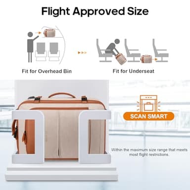 Bagsure Travel Backpack Carry On Backpack 42L Flight Approved, Expandable Laptop Backpack with Packing Cubes & Shoe Pocket, Water Resistant Luggage Backpack for Men Women, TSA Approved, Large Backpack - Image 7