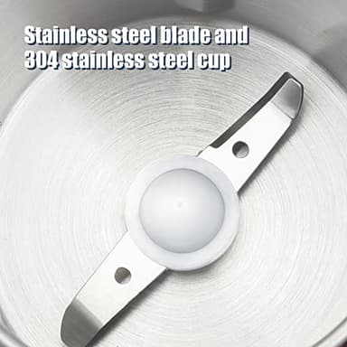 COOL KNIGHT Herb Grinder [large capacity/fast/Electric ]-Spice Herb Coffee Grinder with Pollen Catcher/- 7.5" (Black) - Image 8